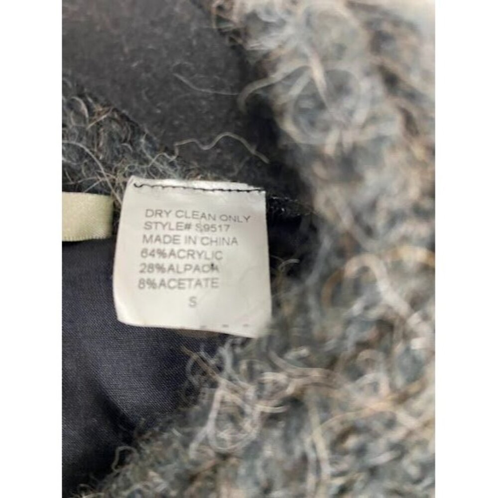 Twelfth Street By Cynthia Vincent Gray  Alpaca Blend Sweater Jacket style# S9517 - Picture 10 of 14